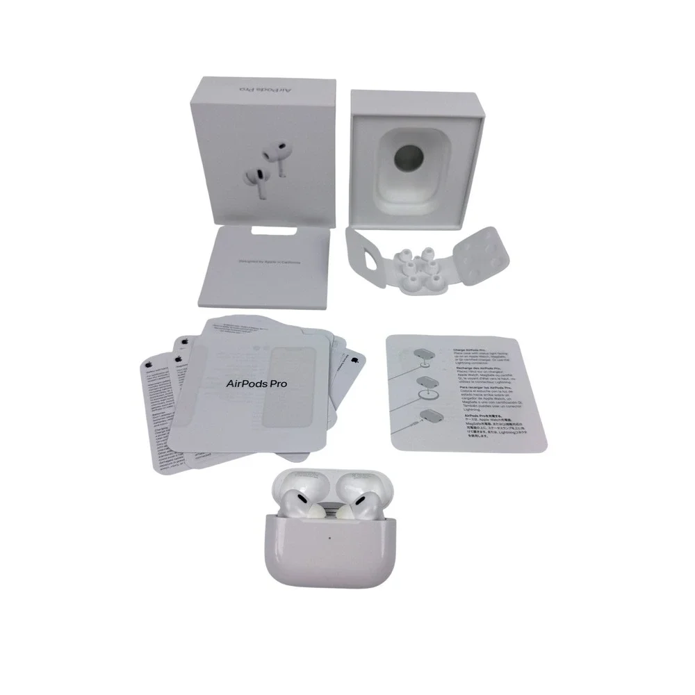 Apple AirPods Pro 2nd Gen Wireless Earbuds Complete White MQD83AM/A A2698 WORKS